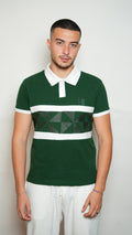 Polo Héros-Vert Mansourah -motifs Zellige